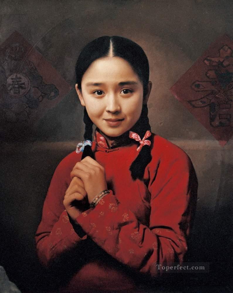 Early spring 2 WYD Chinese Girls Oil Paintings
